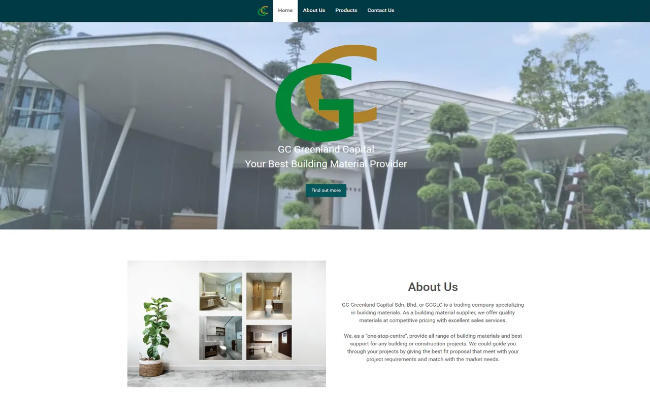 GCGLC website preview
